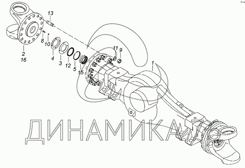 Передний мост ивеко траккер схема