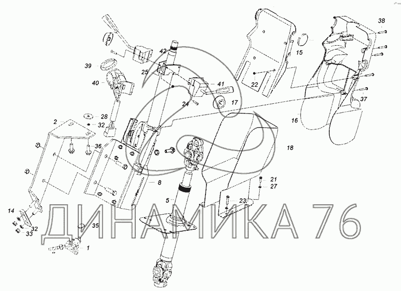 Рулевая камаз 6520 схема