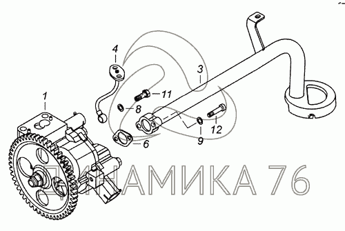 Как снять масляный насос камаз 740.50-1011005 Насос масляный с маслозаборником на КамАЗ-6522 (Euro-4)