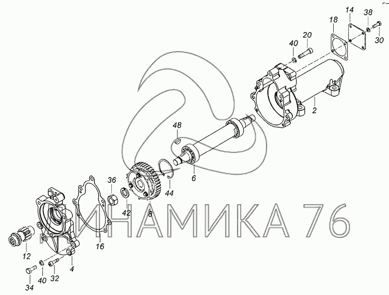 Привод тнвд камаз схема