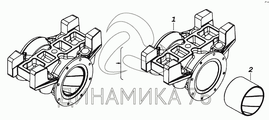 Башмак балансира камаз 65115 схема