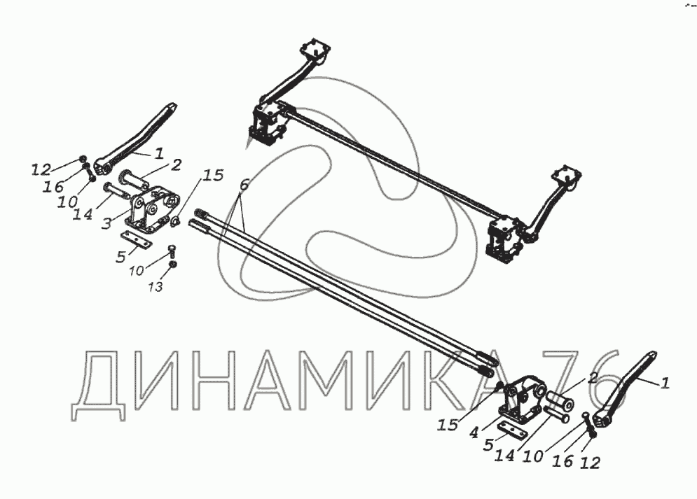 Торсион кабины камаз схема