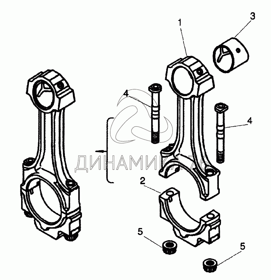 Шатун камаз 740 фото
