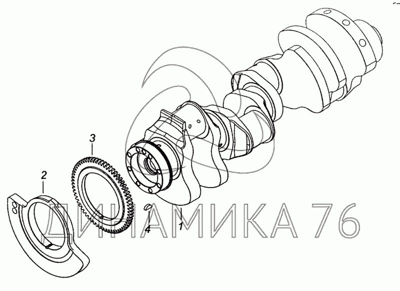 Коленвал камаз евро 2 схема