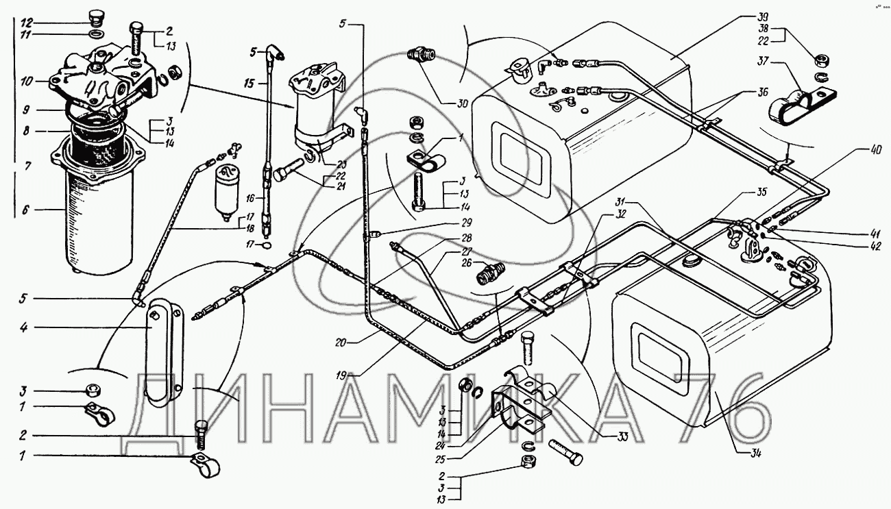 Фильтр грубой очистки топлива краз 250