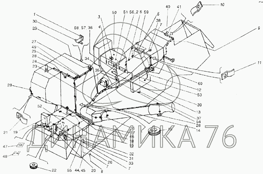 Схема комбайна енисей 1200