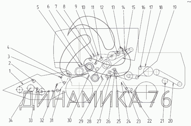 Ремни на комбайн енисей 1200 размер схема