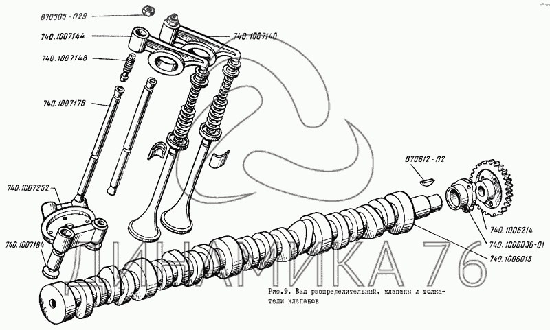 Диаметр толкателя клапанов ваз