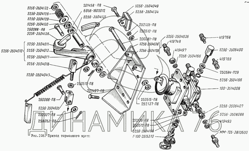 Схема пневмосистема лиаз 5256