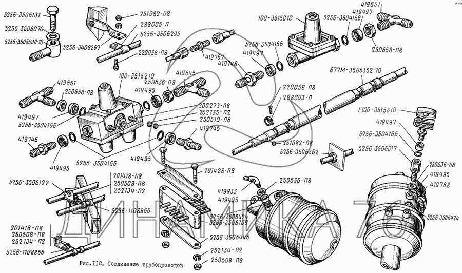 Тормозная система лиаз 5256 схема