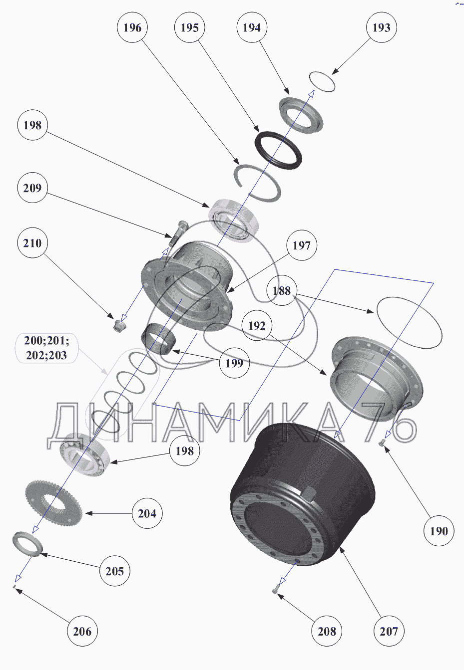 Передний мост мадара схема