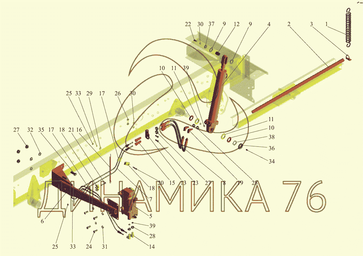 Схема переключения передач маз зубренок 245 двигатель