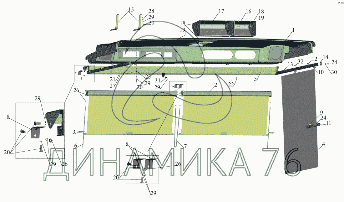 Спальный бокс на МАЗ 4370+4371