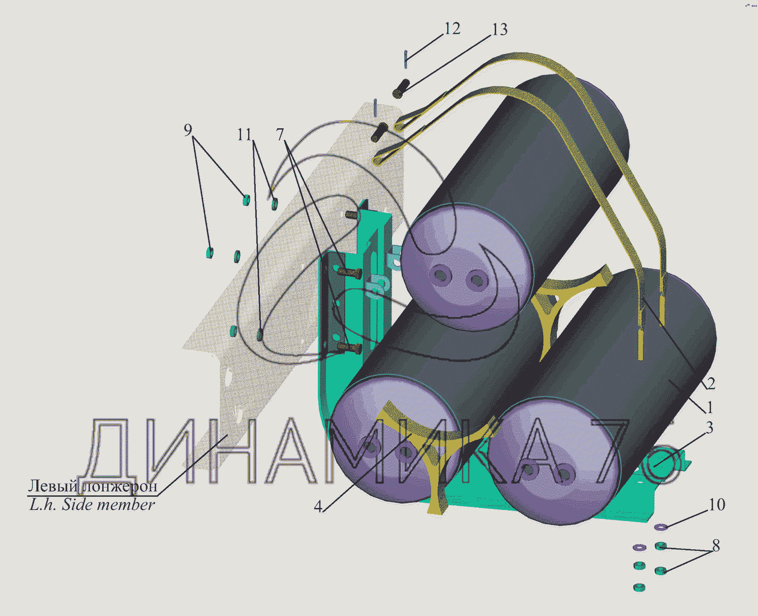 Тормозная система маз 4370 зубренок схема