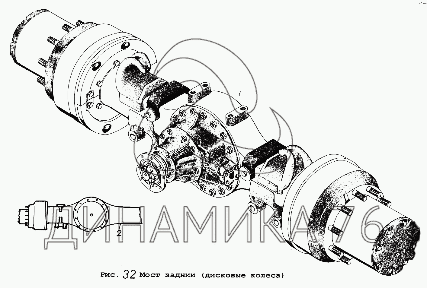 Задний мост маз 5337 схема