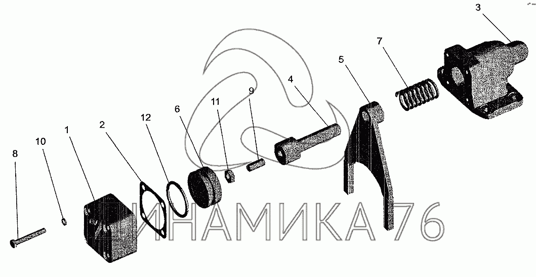 Муфта включения блокировки маз