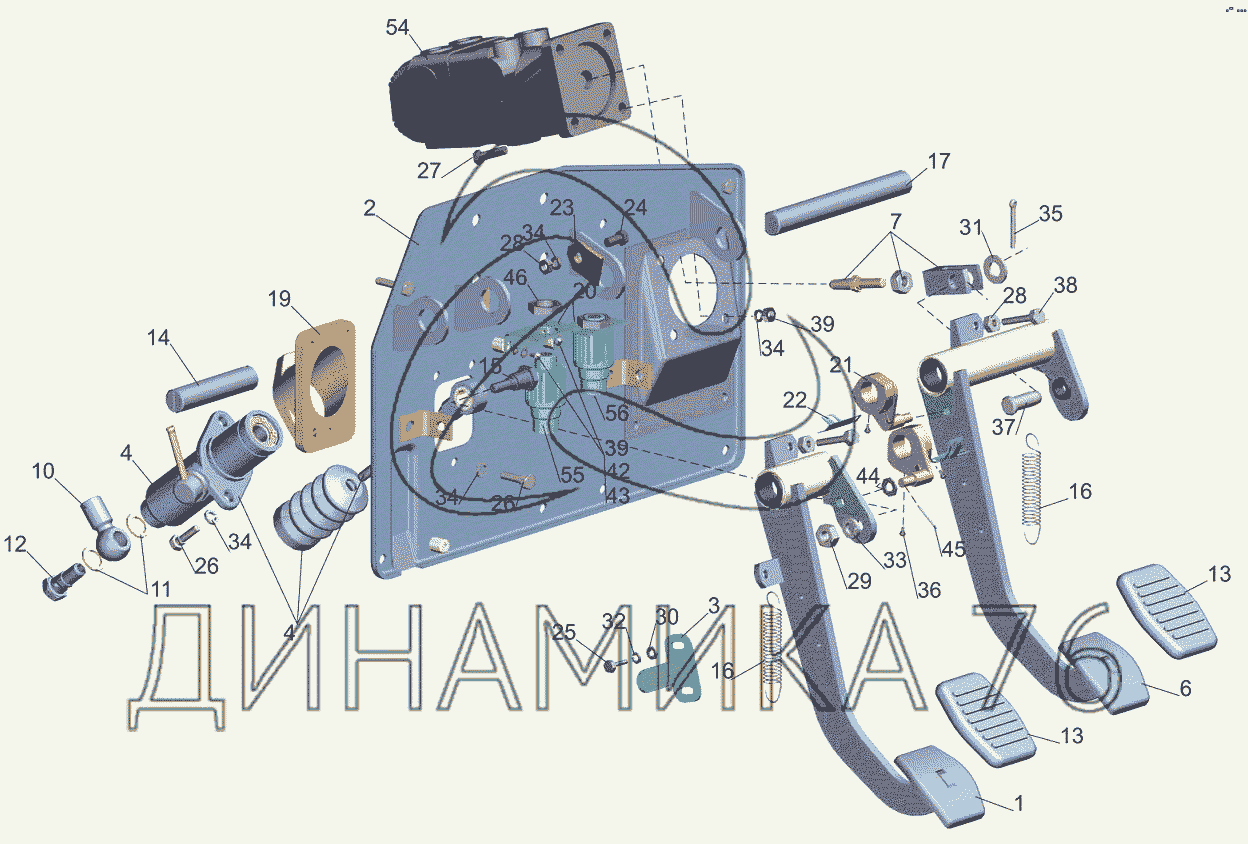 Сцепление маз 5440 схема