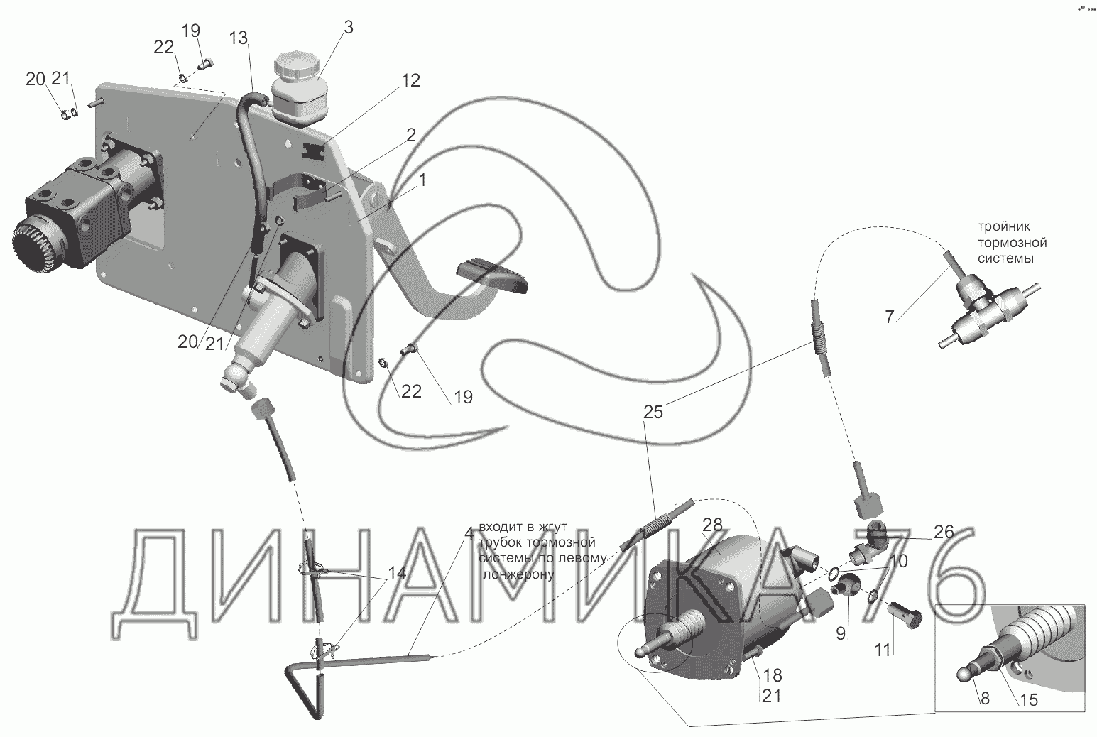 Сцепление маз 5440 схема