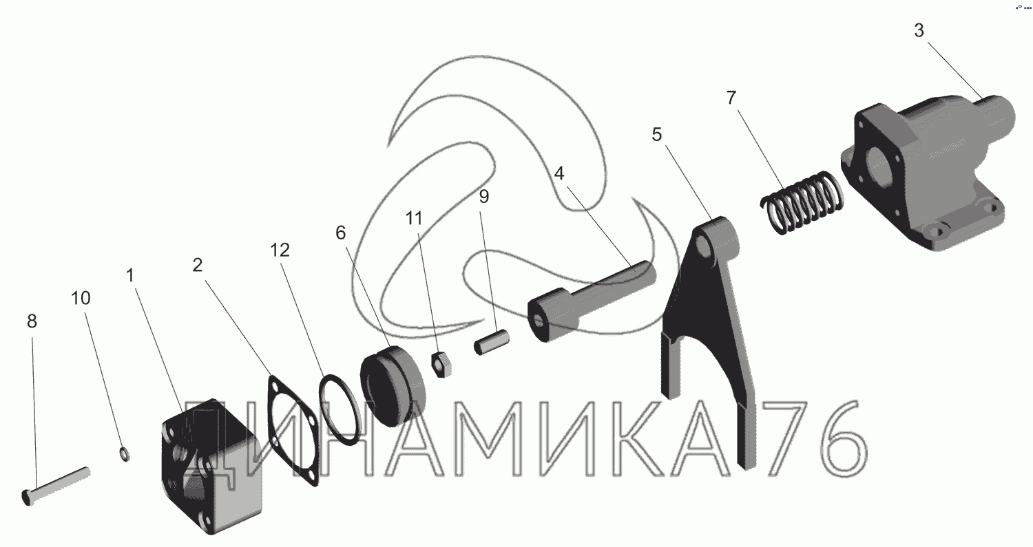 Клапан включения блокировки маз 5440