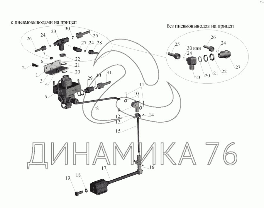 Регулятор тормозных сил маз принцип работы