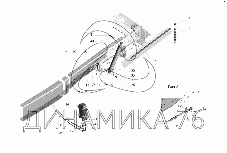 Механизм подъема стекла маз