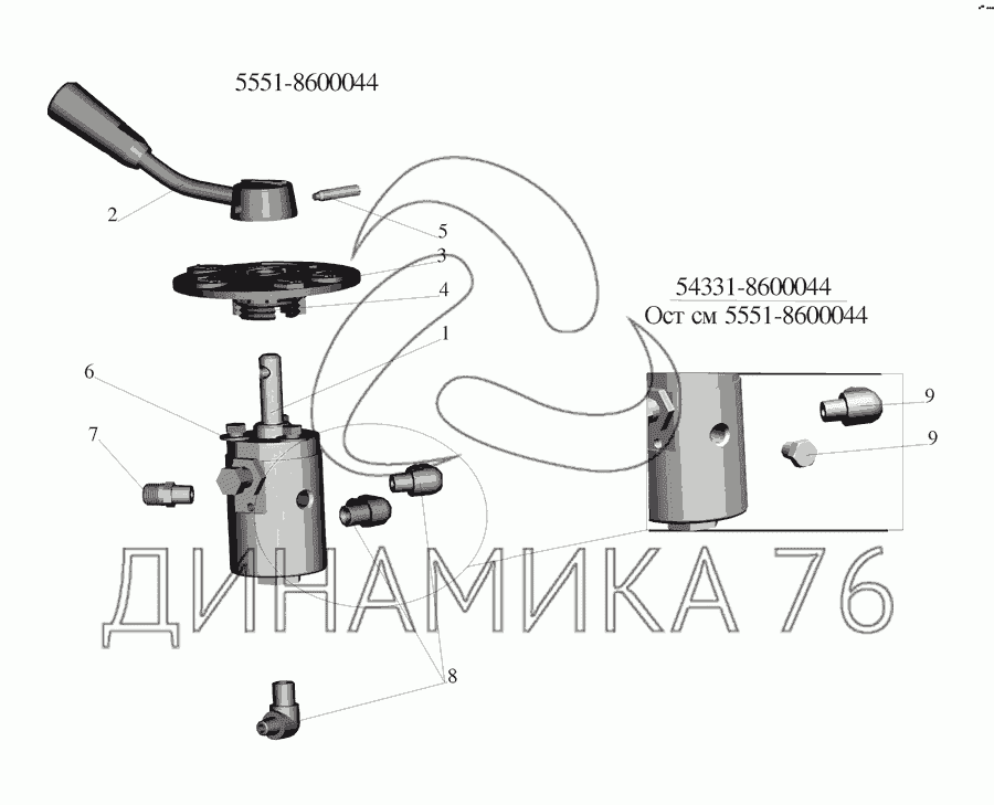 Каталог деталей маз 555142