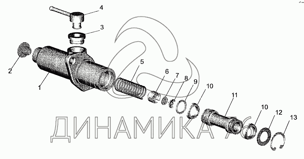 Эксцентрик цилиндра сцепления камаз