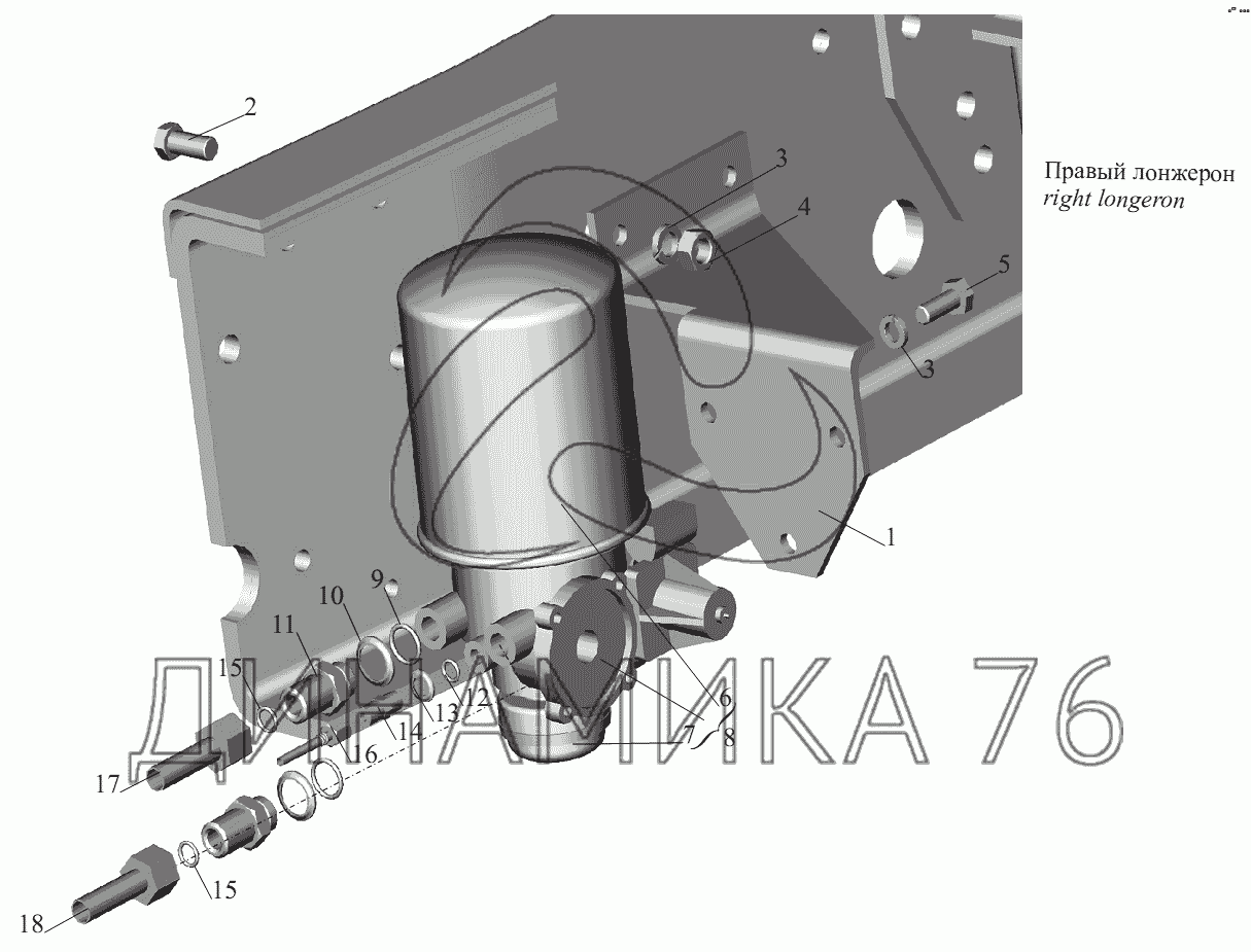 схема воздушной системы маз 5440