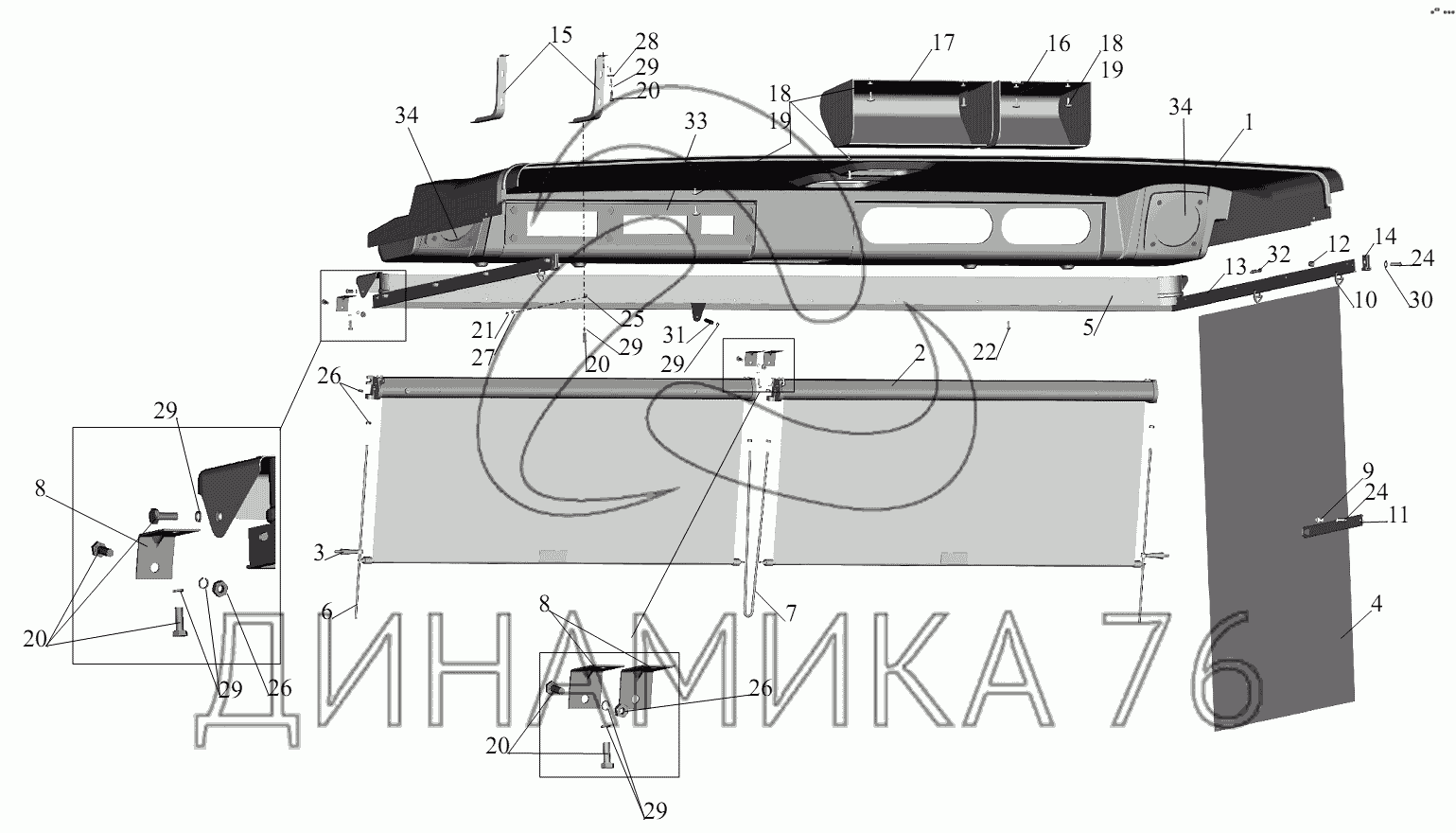 Спальная полка для маз