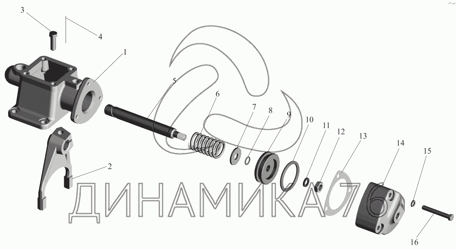 Механизм включения. Вилка включения раздаточной коробки МАЗ. КПП МАЗ 631705. Коробка раздаточная МАЗ 631705. Механизм включения КПП МАЗ.