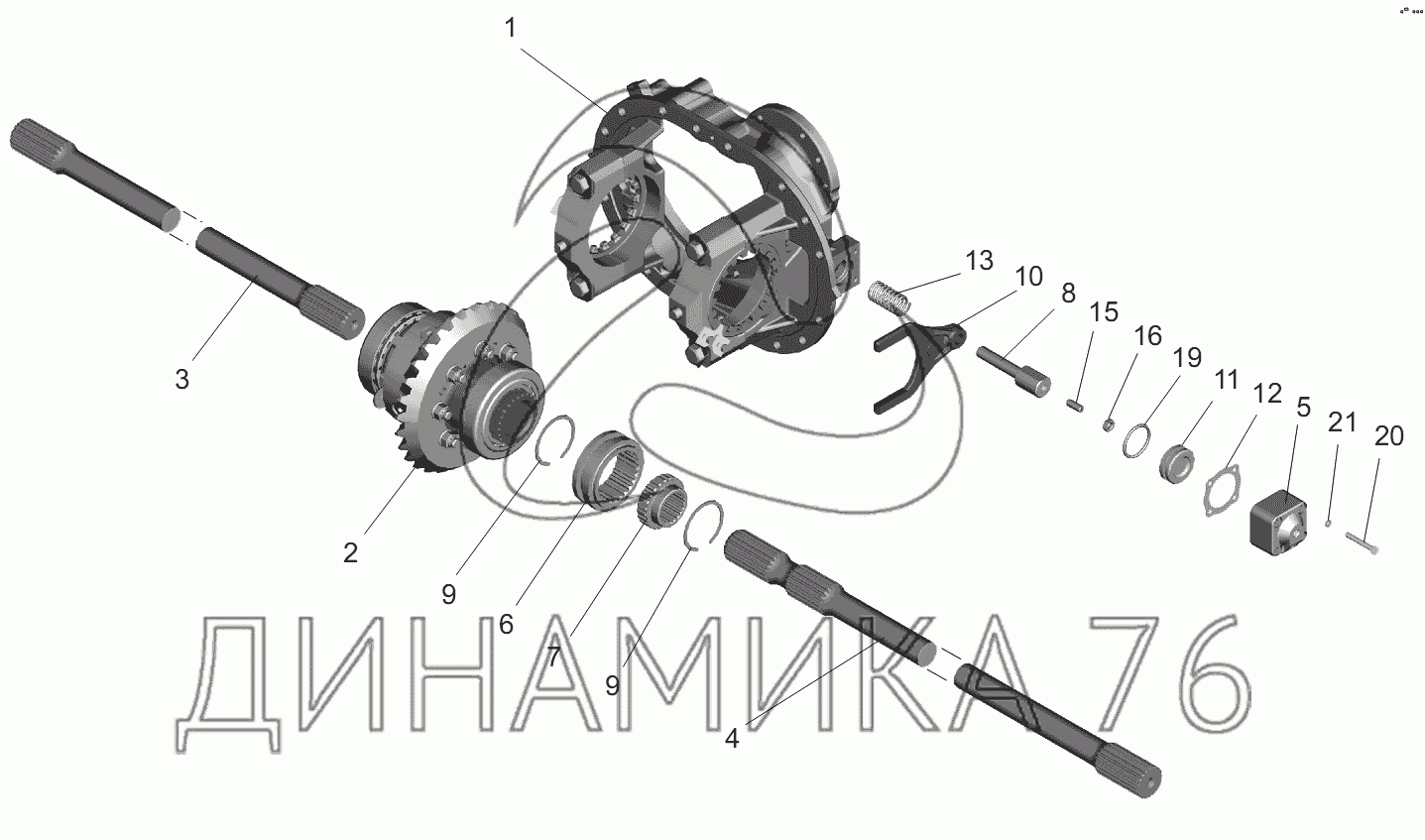 Блокировка дифференциала автоматическая ДАК 5 вперёд 90% назад % мост Тимкен