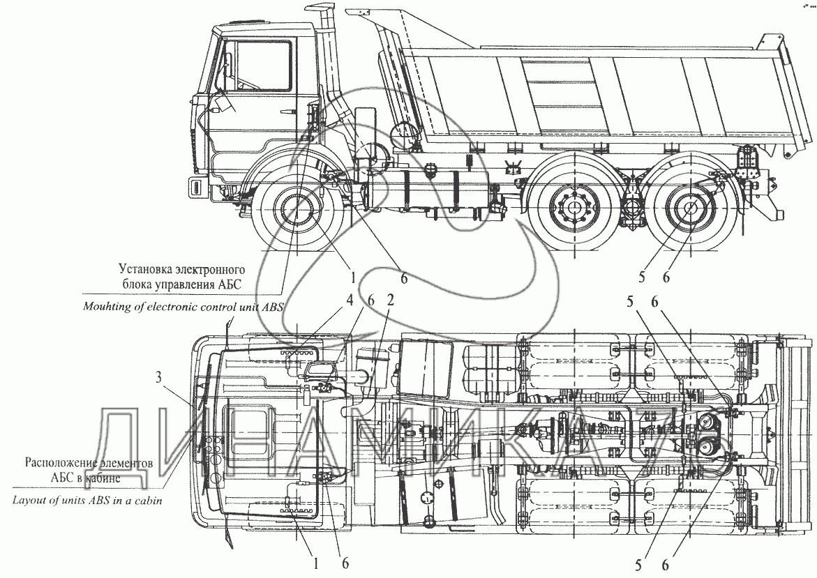 Схема электрооборудования маз 6422