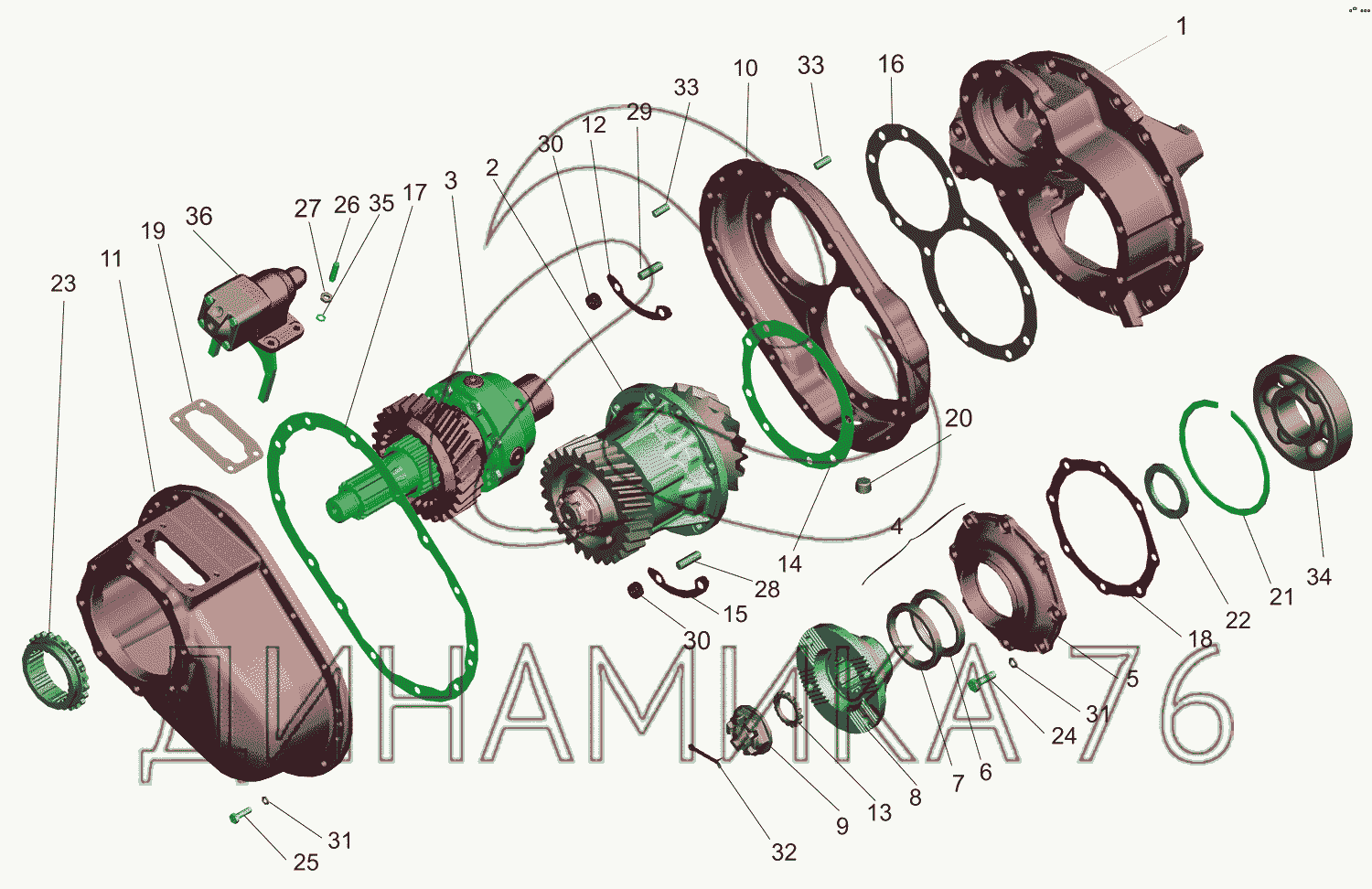 схема поросенка камаз