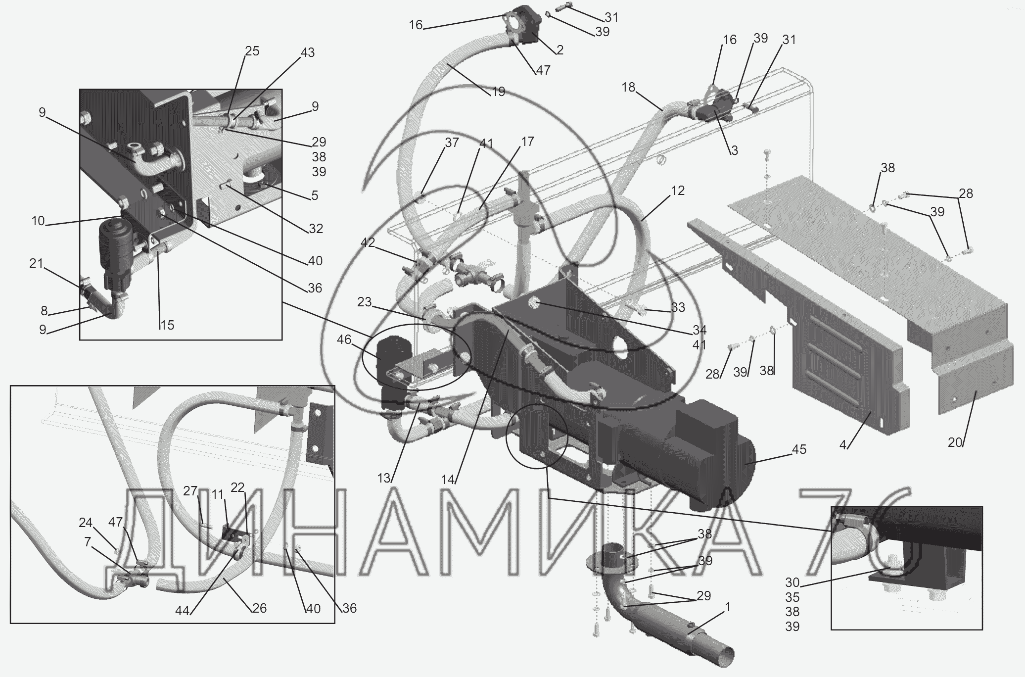 система охлаждения маз 5440 ямз