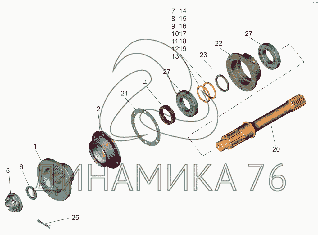 Маз 6501 схема кпп