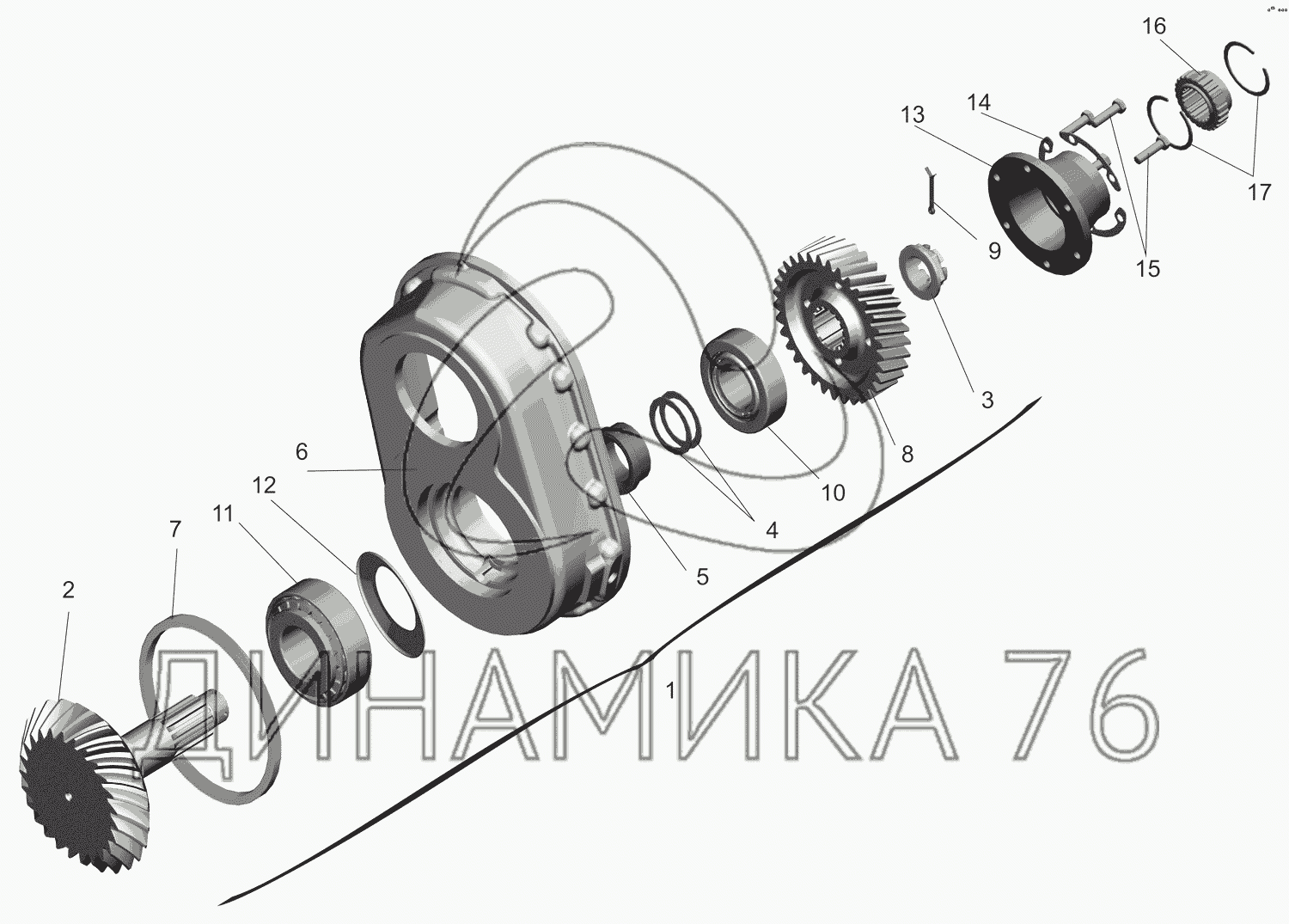 Бортовой редуктор маз схема