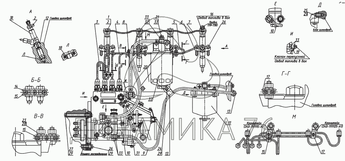 Аппаратура мтз 80 схема