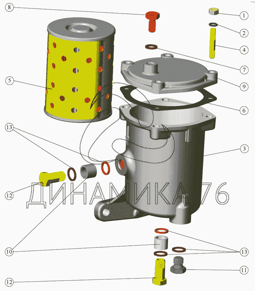 Фильтр топливный тонкой очистки на Д-245-26 / Д-245С-214