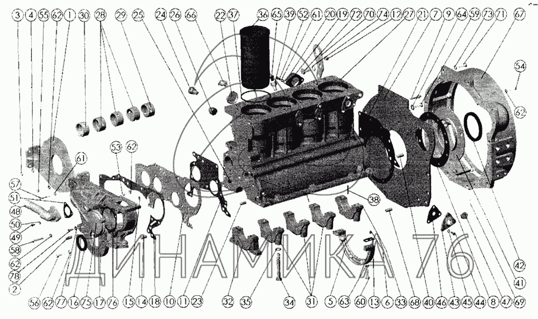 Двигатель мтз 245 схема