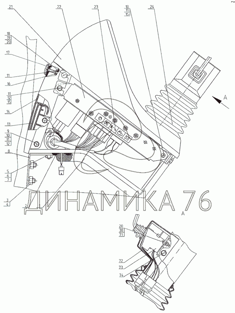 Щиток приборов на МТЗ-1021.3