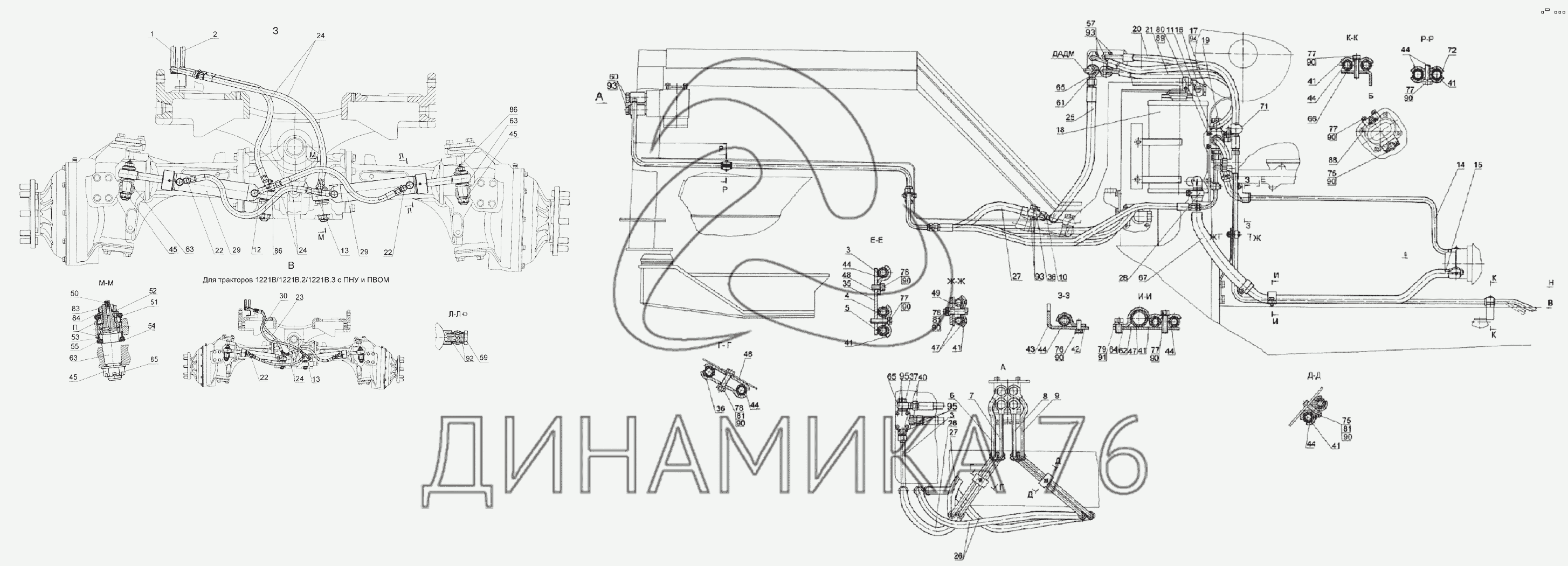 Тормозная система мтз 1221 схема