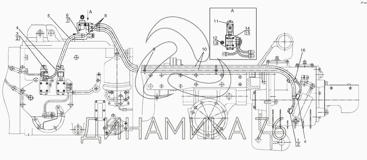 Гидросистема мтз 1221 схема