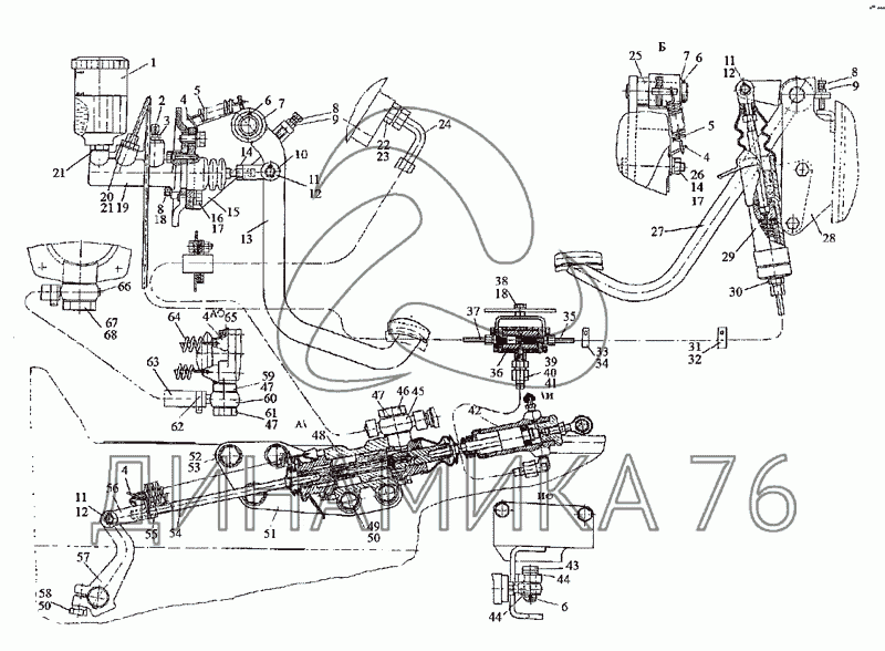 Гидроусилитель сцепления мтз 1523 схема подключения шлангов