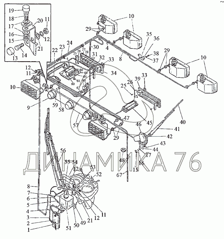 Схема предохранителей мтз 1523