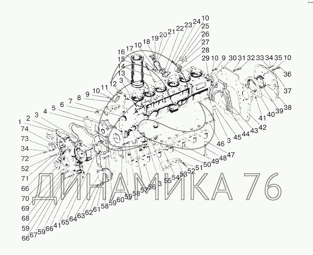 Схема двигателя мтз 1523