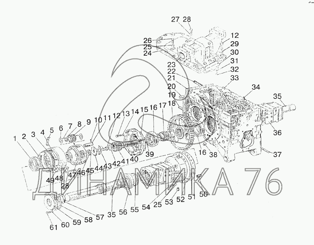 Схема двигателя мтз 1523