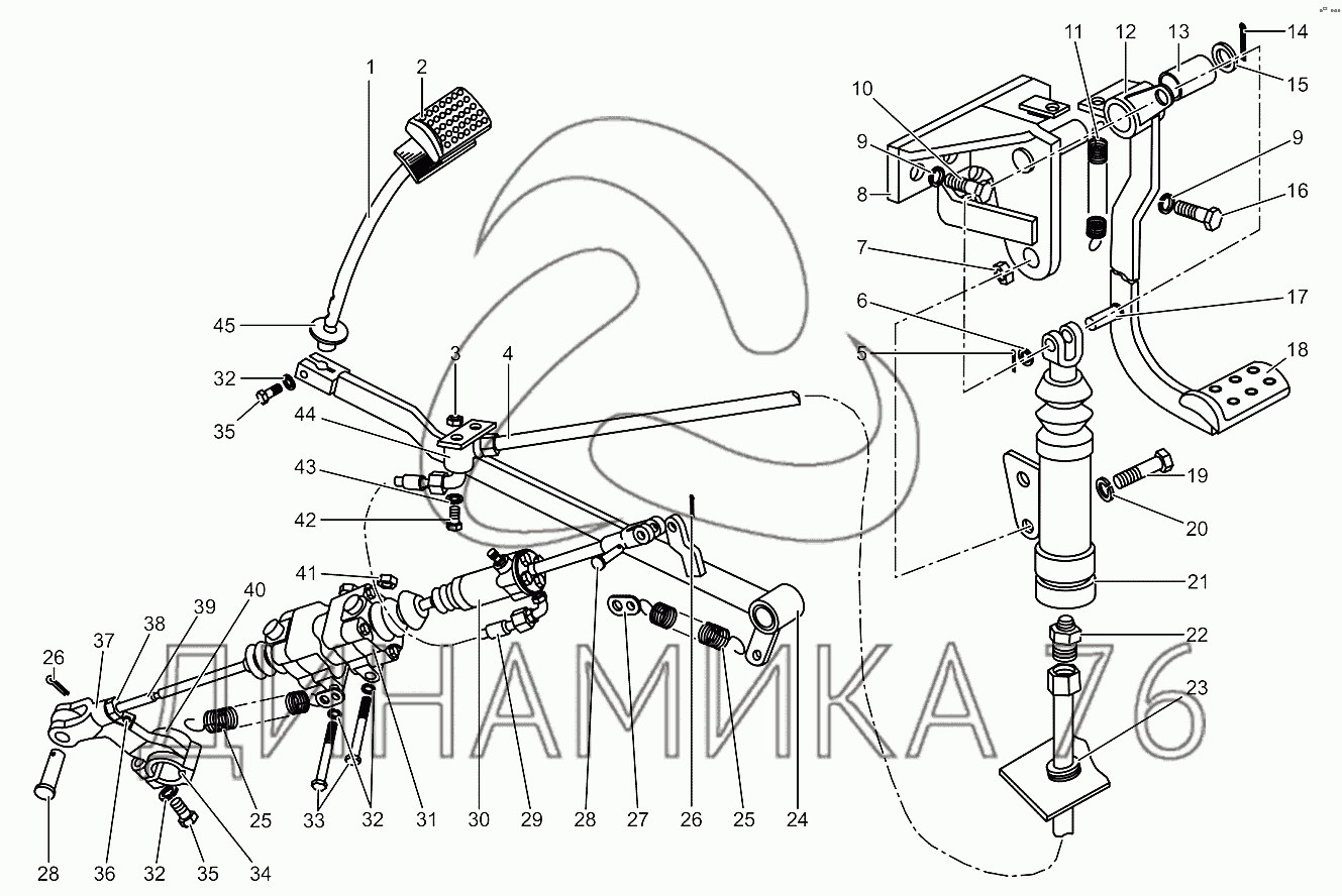 Распределитель мтз 1523 схема