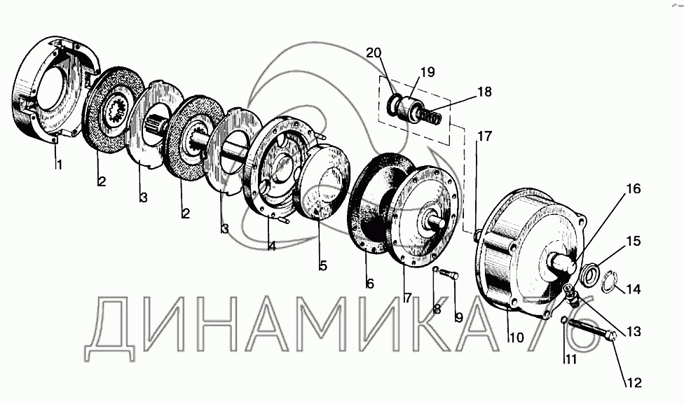 Схема тормоза мтз 82