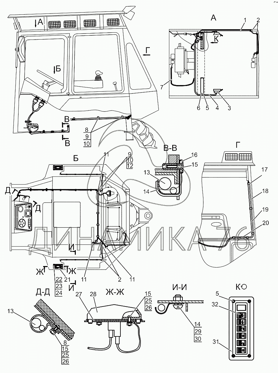 Электрооборудование кабины на МЛПТ-344