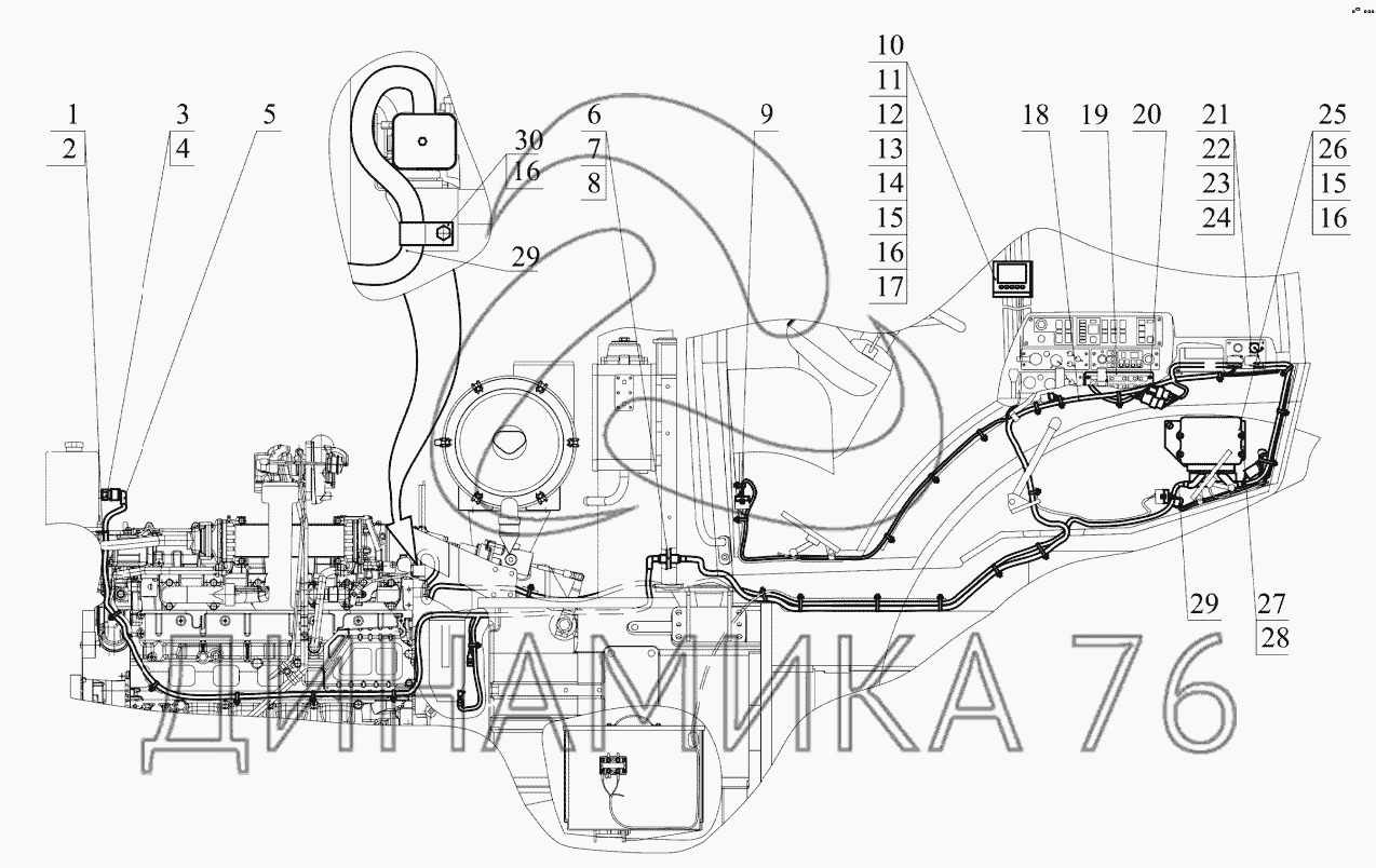 Схема предохранителей мтз 3522